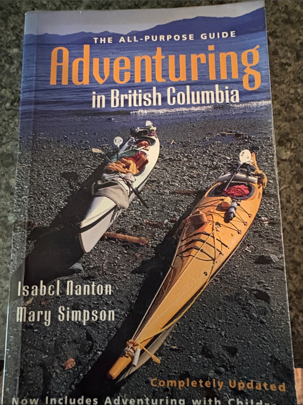 Adventuring in British Columbia — Guidebook with Kayak Cover Photo